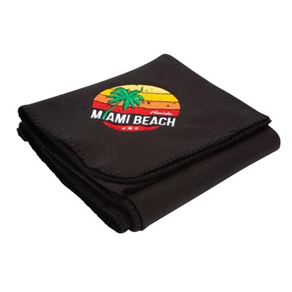 Show details for Promo Fleece Throw Promotional-EMB108-E