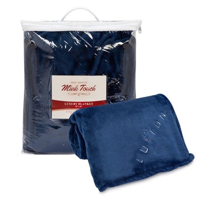 Show details for Soft Touch Luxury Blanket Promotional-EMB114-E