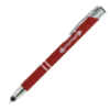 Tres-Chic Softy Stylus Pen Laser Engraved Metal Pen Dark Red