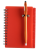 Translucent PVC Cover w/ Spiral Bound Journal Red/Red Pen