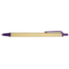 Orlando Pens Cream Barrel with Purple Trim