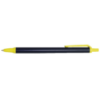 Orlando Pens Navy Blue Barrel with Yellow Trim