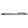 Orlando Pens Silver Barrel with Purple Trim