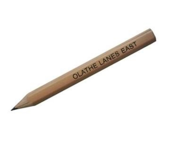 Picture of Hex Natural Finish Golf Pencils