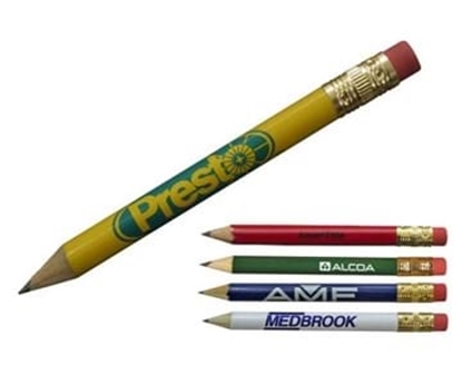 Show details for Round Golf Pencils With Erasers Picture of Round Golf Pencils With Erasers