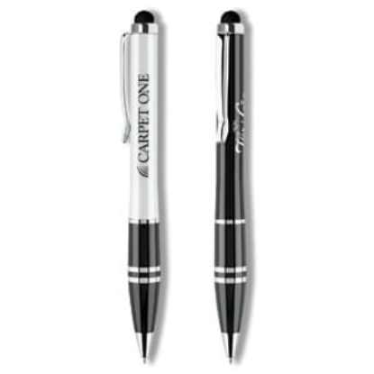 Brass Twist Action Pen w/ Soft-Touch Stylus Brass Twist Action Pen w/ Soft-Touch Stylus