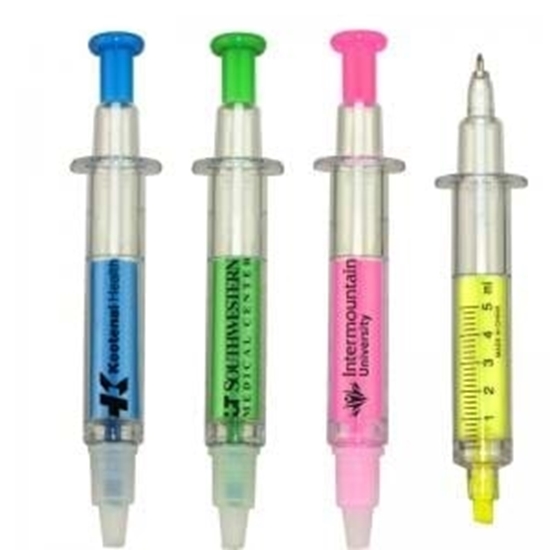 Picture of Syringe Pen and Highlighters