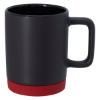 10 oz. Coast Ceramic Mug Black/Red