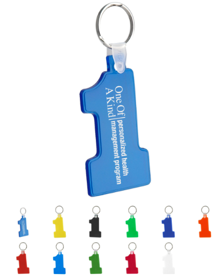 Soft Number One Keytags