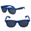 Rubberized Finish Fashion Sunglasses Blue