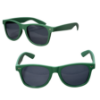 Rubberized Finish Fashion Sunglasses Green