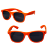 Rubberized Finish Fashion Sunglasses Orange