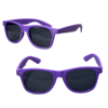 Rubberized Finish Fashion Sunglasses Purple