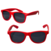 Rubberized Finish Fashion Sunglasses Red