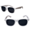 Rubberized Finish Fashion Sunglasses White