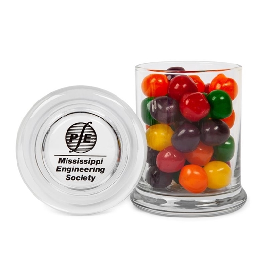 Gourmet Glass Candy Jar filled with Sour Balls