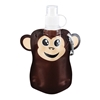 12oz. Paws N Claws Flat Bottles - Monkey