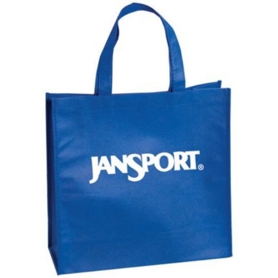 Textured Non Woven Tote Bag-Blue