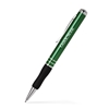 Aluminum Twist Action Ballpoint Pen w/Grip Trans Green