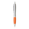The Nash Ballpoint Pens Silver with Orange Grip