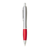 The Nash Ballpoint Pens Silver with Red Grip