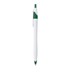 Cougar Ballpoint Pens White w/Green Trim