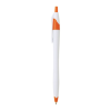 Cougar Ballpoint Pens White w/Orange Trim