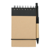 5" x 4" Recycled Spiral Jotter with Pen Black
