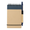 5" x 4" Recycled Spiral Jotter with Pen Blue
