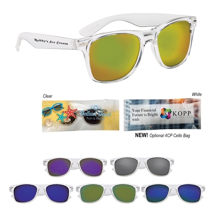 Crystalline Mirrored Malibu Sunglasses Crystalline Mirrored Malibu Sunglasses