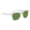 Crystalline Mirrored Malibu Sunglasses Green
