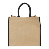Large Jute Totes Black Trim