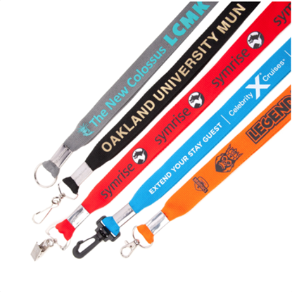 1" Promotional Flat Polyester Lanyards 1" Promotional Flat Polyester Lanyards