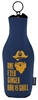 Koozie® Neoprene Zip-Up Bottle Kooler Navy Blue