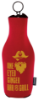 Koozie® Neoprene Zip-Up Bottle Kooler Red