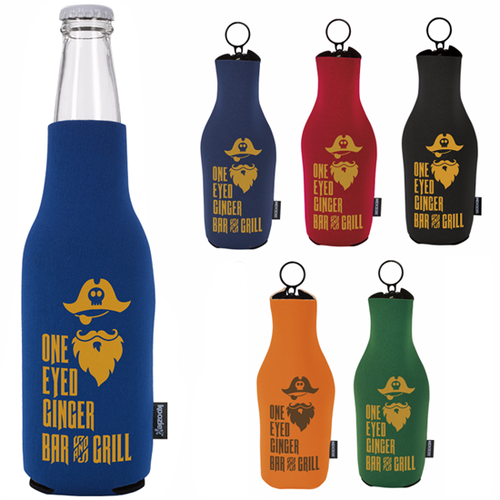 Koozie® Neoprene Zip-Up Bottle Kooler