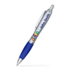 Basset II Pens - Full Color Chrome/Blue Grip