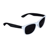 Two-Tone White Frame Sunglasses Black