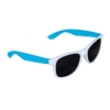 Two-Tone White Frame Sunglasses Blue