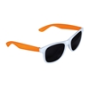 Two-Tone White Frame Sunglasses Orange