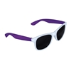 Two-Tone White Frame Sunglasses Purple