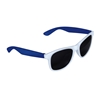 Two-Tone White Frame Sunglasses Royal Blue