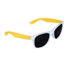 Two-Tone White Frame Sunglasses Yellow