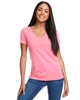 Next Level Apparel Ladies' Ideal V Neck Hot Pink