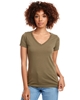 Next Level Apparel Ladies' Ideal V Neck Military Green