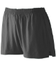 Augusta Sportswear Girls' Trim Fit Jersey Shorts Black