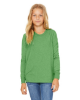 Bella + Canvas Youth Jersey Long-Sleeve T-Shirts Green Triblend