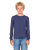 Bella + Canvas Youth Jersey Long-Sleeve T-Shirts Navy