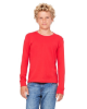 Bella + Canvas Youth Jersey Long-Sleeve T-Shirts Red