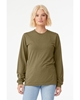 Bella + Canvas Unisex Triblend Long-Sleeve T-Shirts Olive Triblend